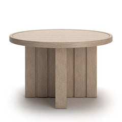 Thunder Trails Light Gray/Beige Outdoor Dining Table - Ornate Home