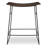 Thura Walnut Counter Stool - Ornate Home