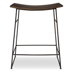 Thura Walnut Counter Stool - Ornate Home