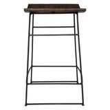 Thura Walnut Counter Stool - Ornate Home