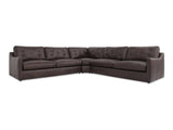 Thurlow Espresso Brown Leather Corner Modular Sectional - Ornate Home