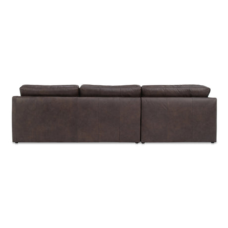 Thurlow Espresso Brown Leather Corner Modular Sectional - Ornate Home