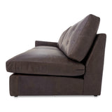 Thurlow Espresso Brown Leather Left Arm Facing Sofa - Ornate Home