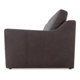 Thurlow Espresso Brown Leather Right Arm Facing Sofa - Ornate Home