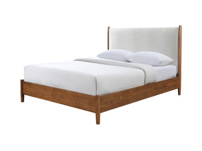 Thusis Walnut/Beige E.King Bed - Ornate Home
