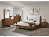 Thusis Walnut/Beige Queen Bed - Ornate Home