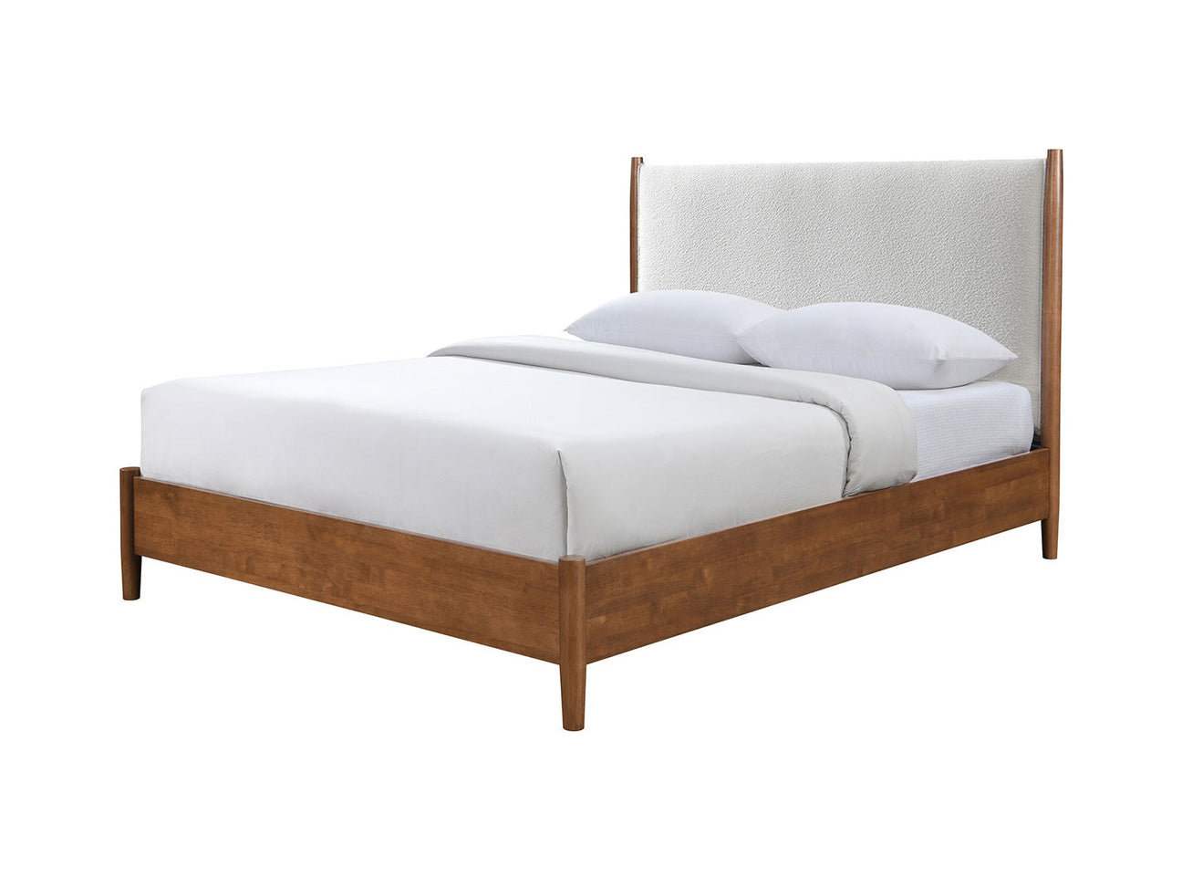 Thusis Walnut/Beige Queen Bed - Ornate Home