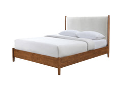 Thusis Walnut/Beige Queen Bed - Ornate Home