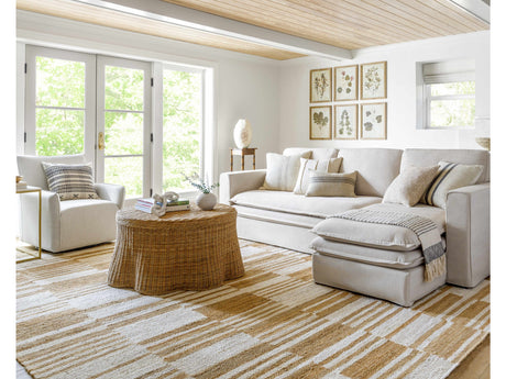 Thyra Broken-Striped Jute Rug - Ornate Home