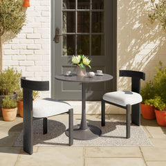 Tiana Black & Beige Dining Chair - Ornate Home