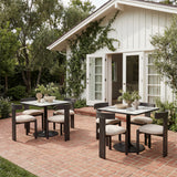 Tiana Black & Beige Dining Chair - Ornate Home