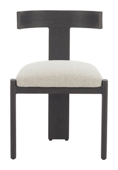 Tiana Black & Beige Dining Chair - Ornate Home
