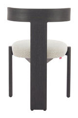 Tiana Black & Beige Dining Chair - Ornate Home