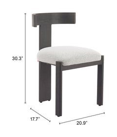 Tiana Black & Beige Dining Chair - Ornate Home