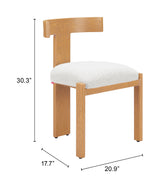 Tiana Natural & Beige Dining Chair - Ornate Home