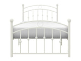 Tiana White Twin Metal Platform Bed - Ornate Home