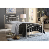 Tiana White Twin Metal Platform Bed - Ornate Home