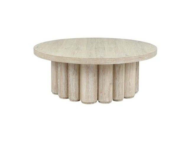 Tiber Cream Round Coffee Table - Ornate Home