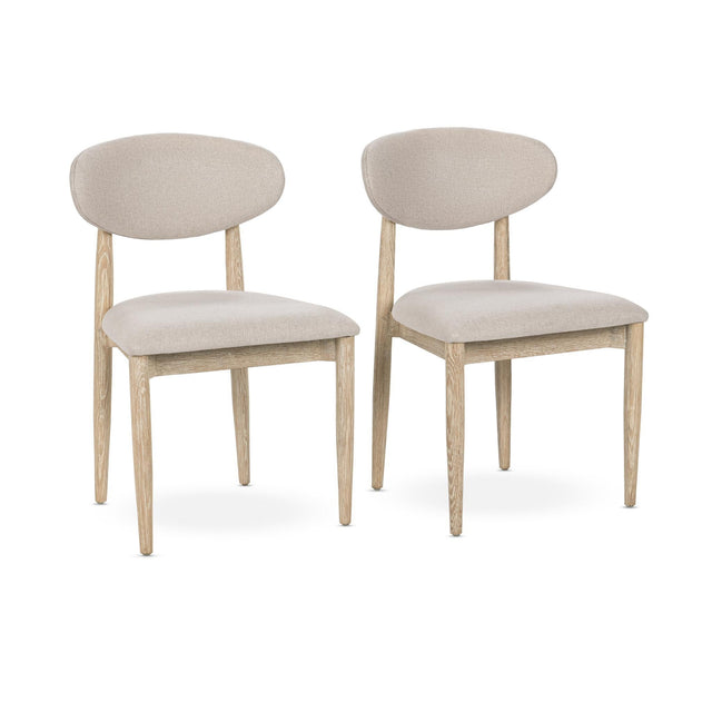 Tiber Cream Washed Dining Chair (Set of 2) - Ornate Home