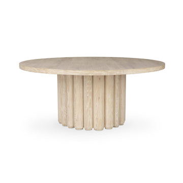 Tiber Cream Washed Dining Table - Ornate Home