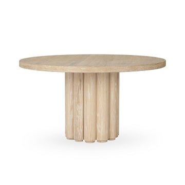 Tiber Cream Washed Dining Table - Ornate Home