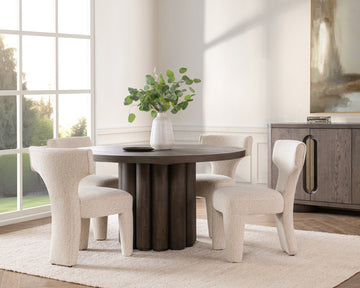 Tiber Cream Washed Dining Table - Ornate Home