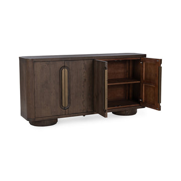 Tiber Toasted Brown 4 Door Buffet - Ornate Home