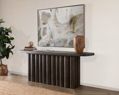 Tiber Toasted Brown Console Table - Ornate Home