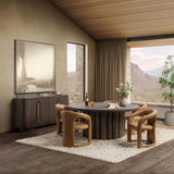 Tiber Toasted Brown Dining Table - Ornate Home
