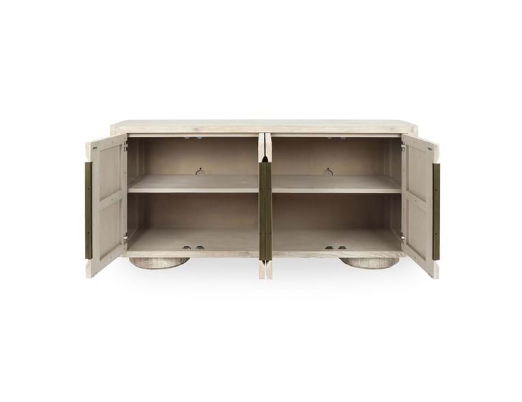 Tiber Whitewashed Buffet - Ornate Home