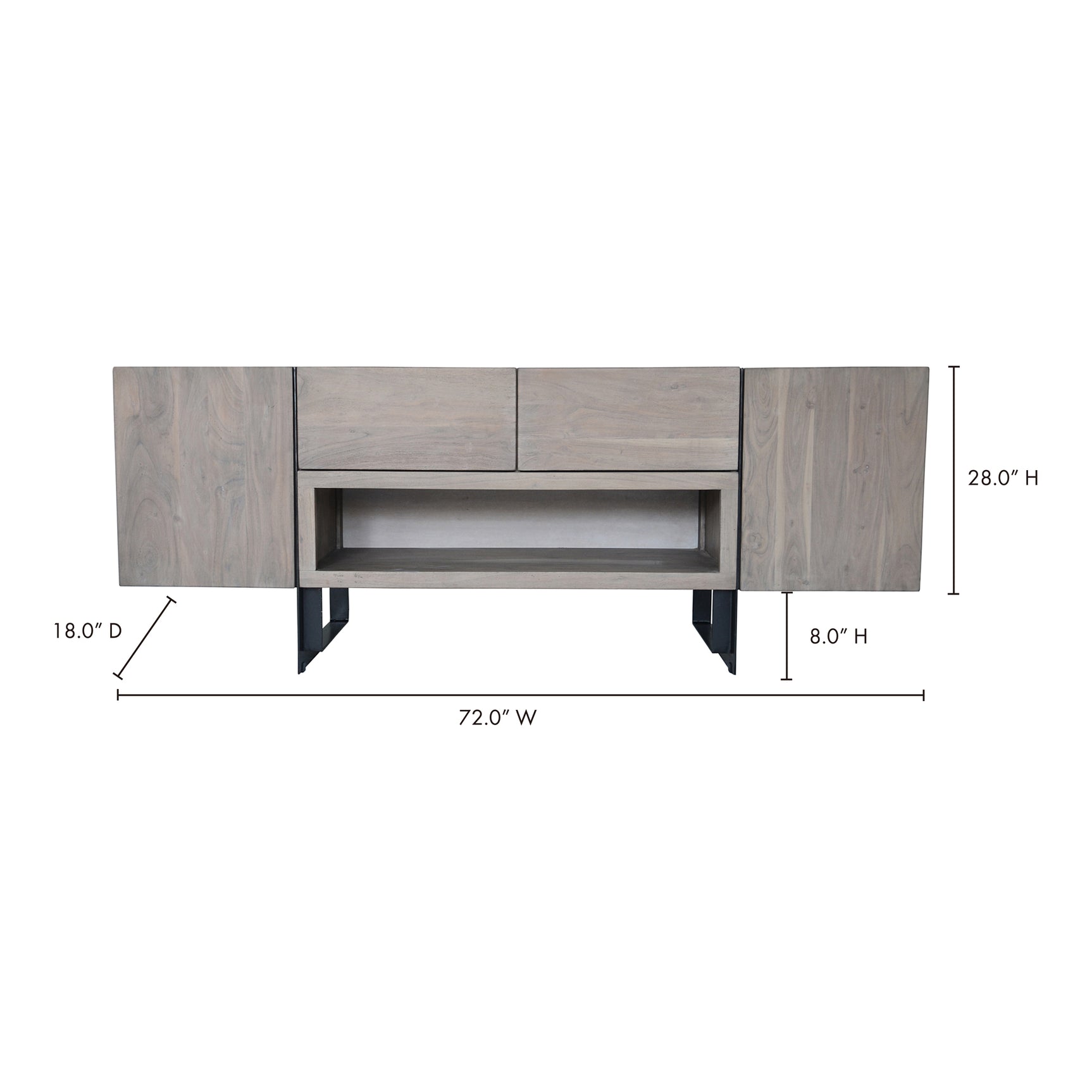 Tiburon Blush Multi Media Cabinet - Ornate Home