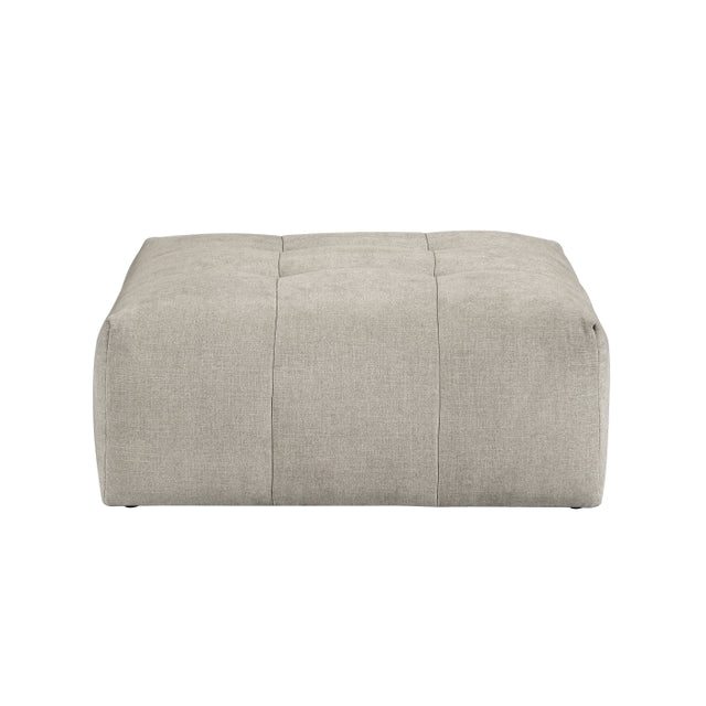 Tidal Beige Ottoman With Caster - Ornate Home