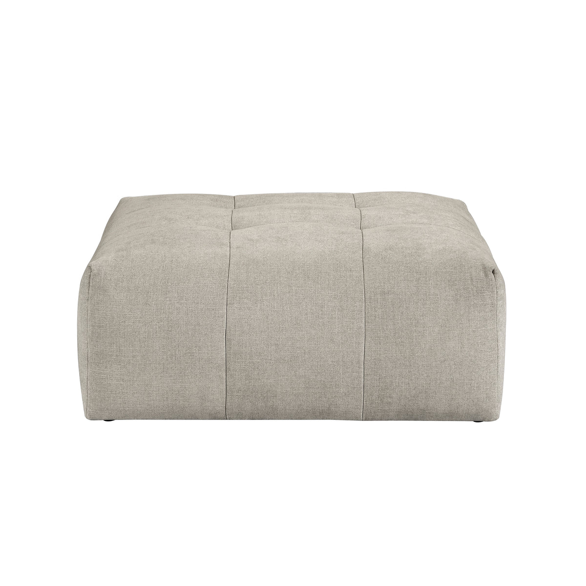 Tidal Beige Ottoman With Caster - Ornate Home
