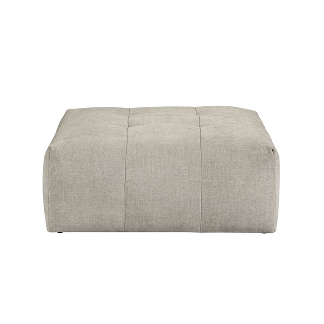 Tidal Beige Ottoman With Caster - Ornate Home
