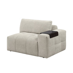 Tidal Beige Right Side Chair With One Arm - Ornate Home