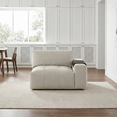 Tidal Beige Right Side Chair With One Arm - Ornate Home