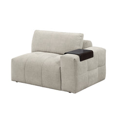 Tidal Beige Right Side Chair With One Arm - Ornate Home