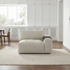 Tidal Beige Right Side Chair With One Arm - Ornate Home