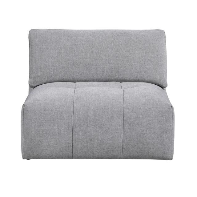Tidal Gray Armless Chair - Ornate Home