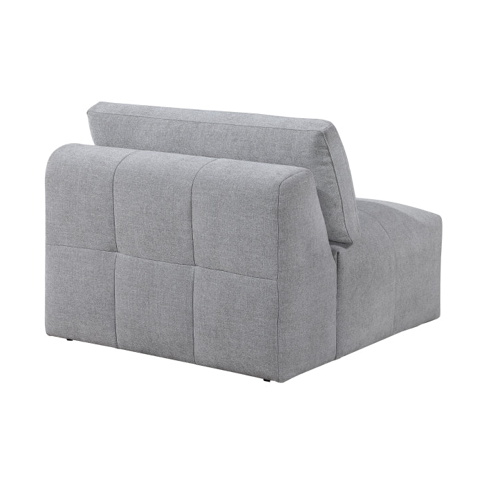 Tidal Gray Armless Chair - Ornate Home
