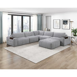 Tidal Gray Armless Chair - Ornate Home