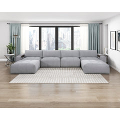 Tidal Gray Armless Chair - Ornate Home
