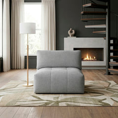 Tidal Gray Armless Chair - Ornate Home