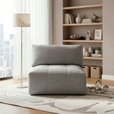 Tidal Gray Armless Chair - Ornate Home