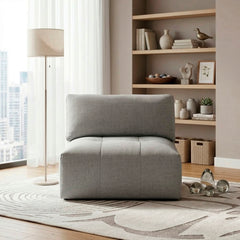 Tidal Gray Armless Chair - Ornate Home