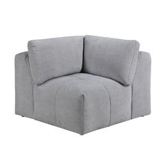 Tidal Gray Corner Seat - Ornate Home