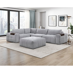 Tidal Gray Corner Seat - Ornate Home