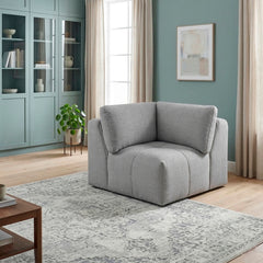 Tidal Gray Corner Seat - Ornate Home