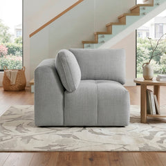 Tidal Gray Corner Seat - Ornate Home