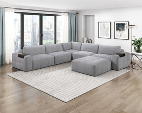 Tidal Gray Corner Seat - Ornate Home